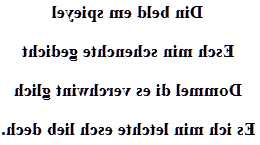 Poème d'amour alsacien