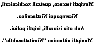 Poème d'amour nahuatl